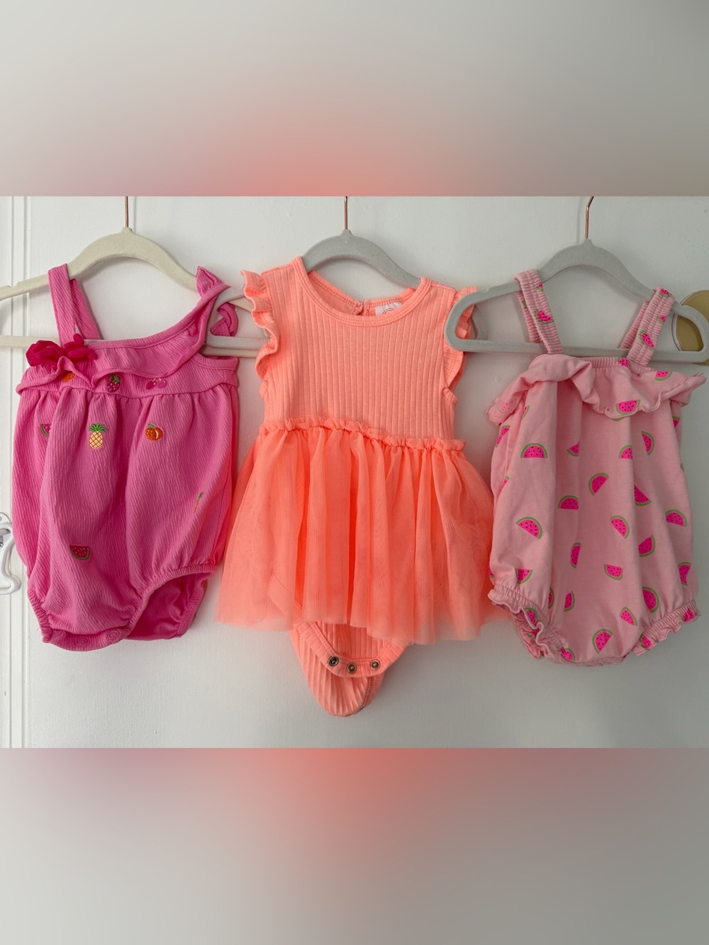 Baby girl romper bundle size 6-9m